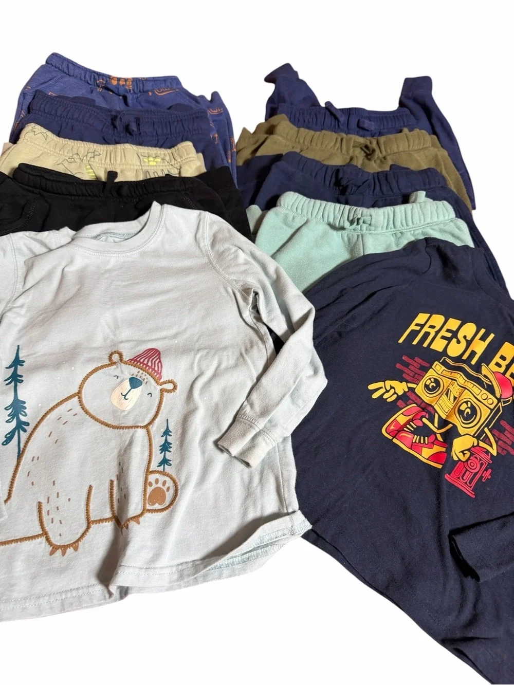 Bundle of 10!! Boys 8 Pants and 2 Long Sleeve Shirts Size 5